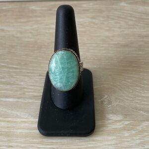 Amazonite sterling ring, beautiful.